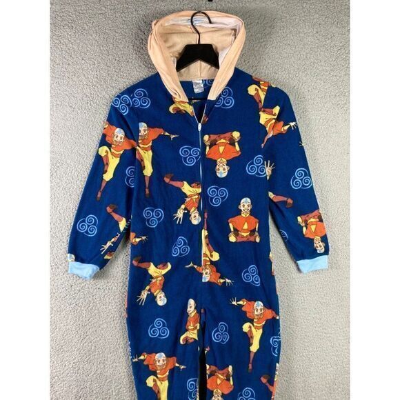 Last Airbender Nickelodeon Pajama One Piece Suit Unisex Kids‎ Size Small Aang - Picture 5 of 13